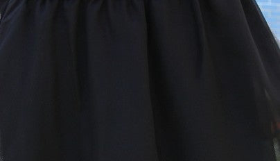 Black Chiffon Double Layer Belly Dance Costume Skirt