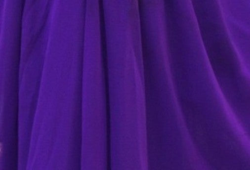 Purple 3-Panel Belly Dance Slit Skirt Chiffon